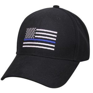 Support the Police Blue Thin Line Baseball Hat
